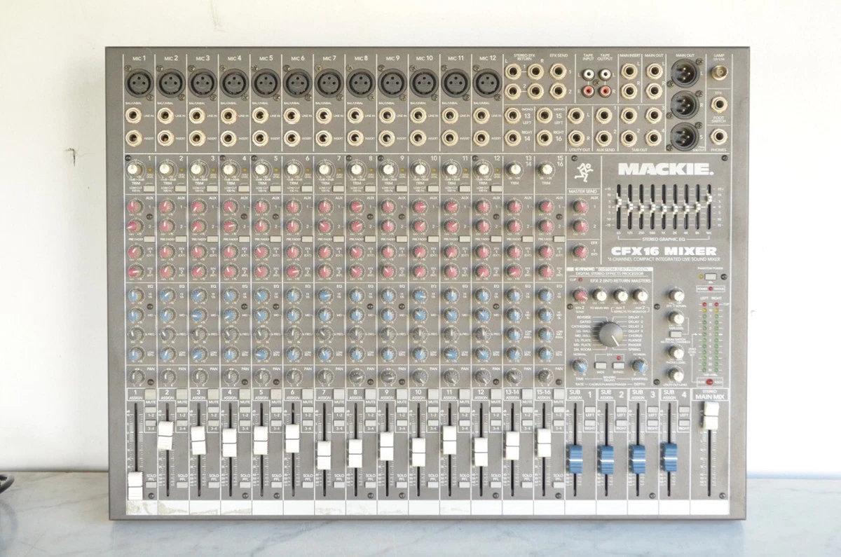 MACKIE CFX16 Mixer. 16 Channel Compact Integrated Live Sound USA