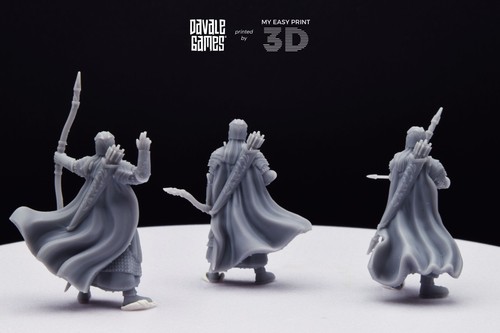 Wood Elf Archers Davale Games 3D Printed With High Quality Resin - Picture 5 of 13