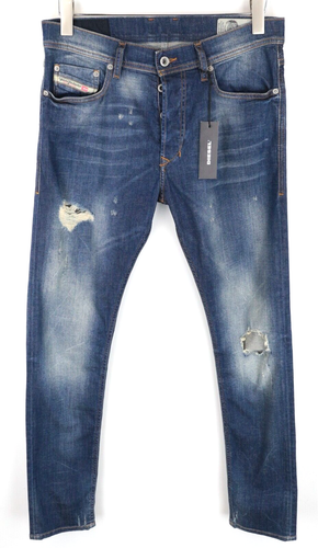 Jeans Diesel Buster 081AL Homme - Taille W27/L32, Slim Bleu Clair Stretch, Neuf Avec Défauts