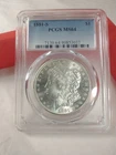 1881 S $1 Morgan Silver Dollar PCGS MS64