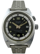 Orologio Subacqueo Uomo Sicura (Breitling) Superwaterproof 400 Carica Manuale Funzionante