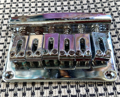 #ad #ad Heavy Duty Vintage 1990s Hardtail Electric Guitar Bridge High Mass $21.84