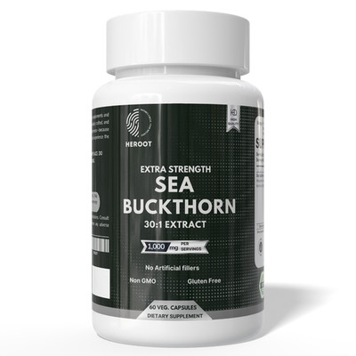 Heroot Sanddorn Kapseln 500mg | Hippophae rhamnoides Berry Extract