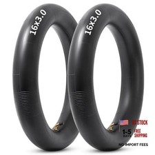 16x3.0 Replacemen Inner Tube, 16 x 3.0 Bike Tube with Bent Valve Stem