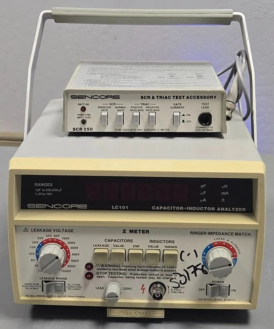 Sencore LC101 Capacitor Inductor Analyzer & SCR250 Test Accessory - Image 2 of 4