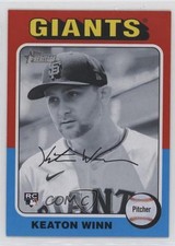 2024 Topps Heritage High Number Black & White Keaton Winn #695 6k2