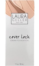 Laura Geller Cover Lock Cream full coverage Foundation Sand 1oz/30ml New Sealed