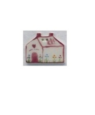 Mill Hill Ceramic Buttons 86135 Blue Heart House