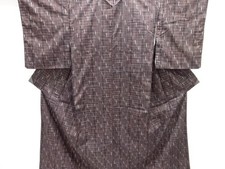 7597944: JAPANESE KIMONO / TSUMUGI / WOVEN KASURI
