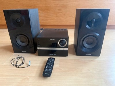 Philips Micro Hi-Fi Stereoanlage mit Lautsprechern Fernbedienung
