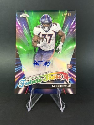2024 Topps Chrome - Future Stars Autographs Audric Estime #FSA-AE Green 74/99