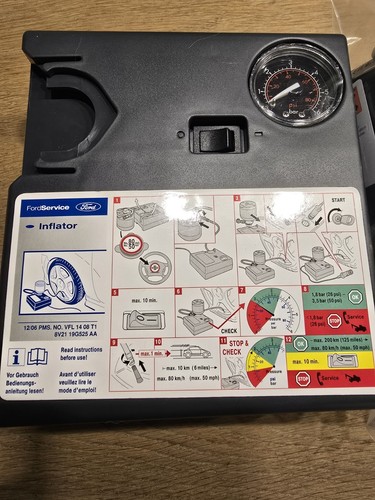 Neu FORD Reifendichtmittel inklusive Kompressor Reparatur Kit - Bild 2 von 6