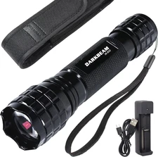 Ir Flashlight Infrared 850Nm Lights LED Mini for Night Vision, Rechargeable Port