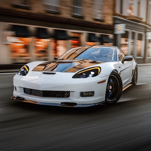 Faro LED negro para Chevy Corvette 2005-13 secuencia intermitente luz de marcha diurna - Imagen 10 de 22