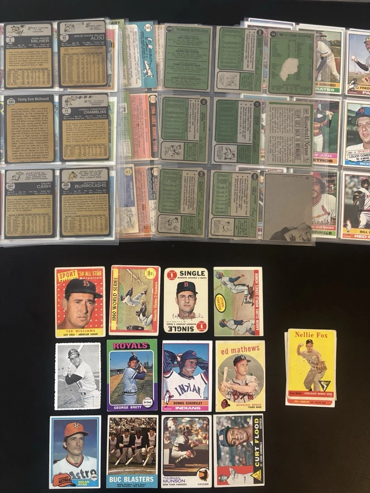 LOTE DE COLECCIÓN Topps Goat HOF (133) Mickey Mantle Ted Williams Hank Aaron Brett Rc Foto 4 de 4
