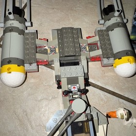 LEGO Star Wars Tie Fighter & Y-Wing Set 7150. 99% Complete W/ Instructions. Read