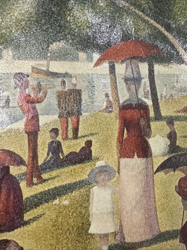 Seurat Sonntagnachmittag auf der Insel La Grand Jatte Museum Reproduktion Zertifikat - Bild 6 von 17