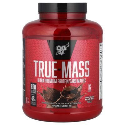 True-Mass , Ultra Premium Protein/Carb Matrix, Chocolate Milkshake, 5.82 lbs