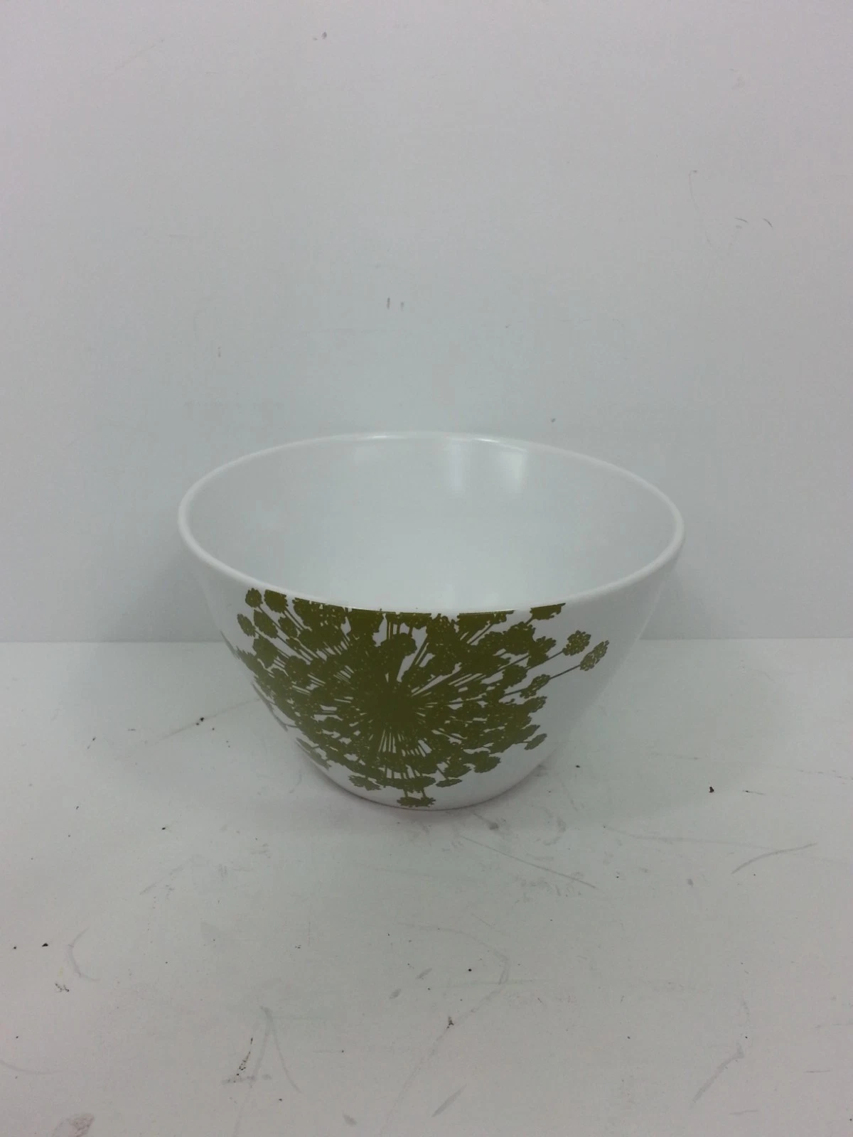 West Elm Hand Painted Richmond Botanical Cereal Bowl Olive Green 6" replacement