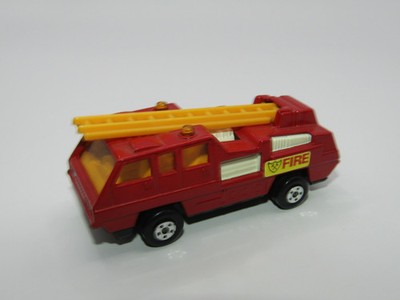 Matchbox Superfast 22C Blaze Buster Dk rot ORANGE Ladder grau schwarz Base