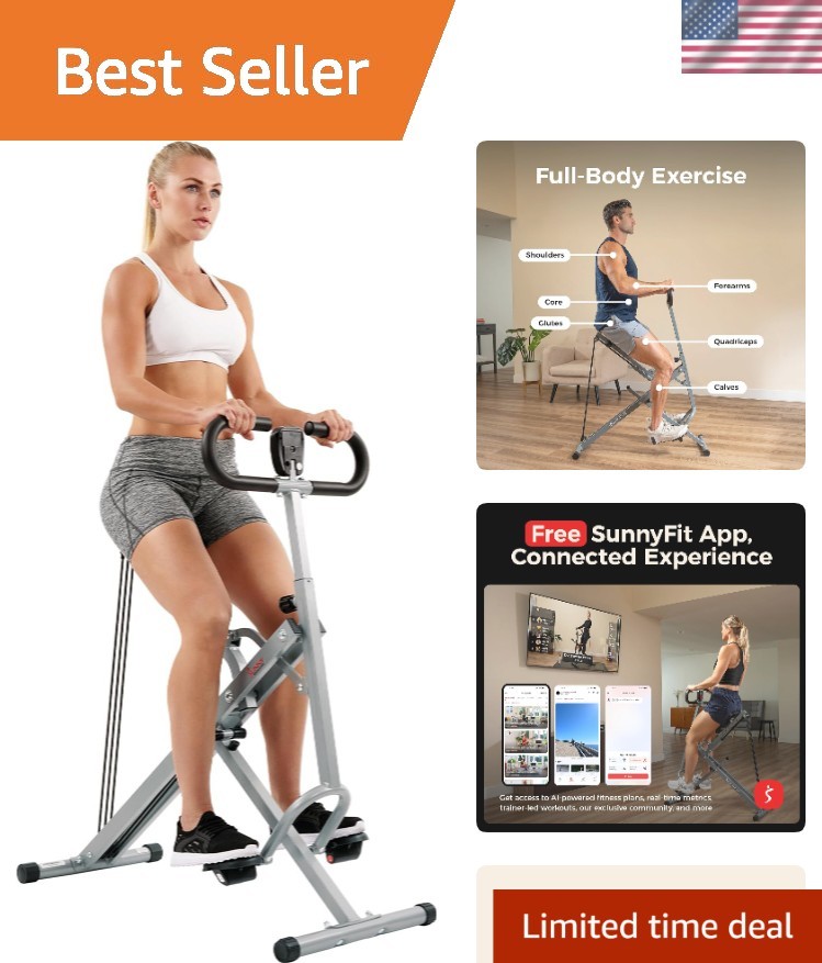 Smart Row-N-Ride Glute & Leg Trainer - Foldable with SunnyFi