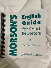 Morson s English Guide for Court Reporters Se...