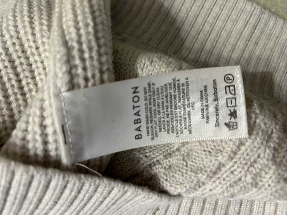 Aritzia Babaton Emporia Vest~Pure Merino Wool~Cable Knit~Crop Sweater sz M~LkNew - Image 4 of 4