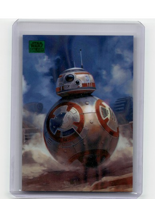 #ad 2025 Star Wars Galaxy POW 4 BB 8 Power of the Force Blue Ray Wave Refractor 175 $15.00