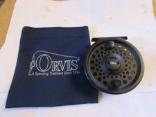 stupendo mulinello pesca trota 3,5" disco classico orvis clearwater inutilizzato marsupio