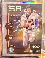 2025 Bowman - Bowman Scouts Top 100 Chrome Jett Williams #BTP-58 (RC)