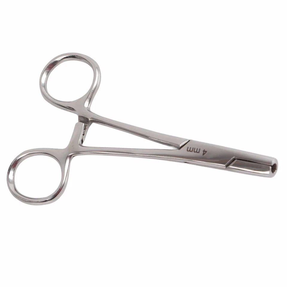 Stainless Steel Body Piercing Pliers Piercing Forceps For Belly Button Nose DON