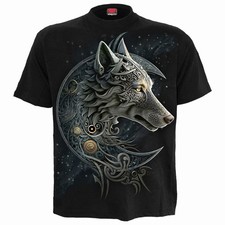 Spiral T-Shirt: Celtic Wolf (Black) OFFICIAL NEW
