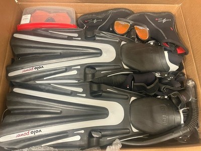 scuba diving equipment set
