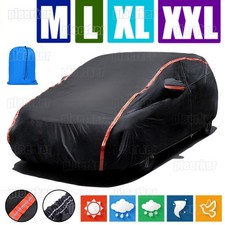Waterproof 6 Layer Car Cover Heavy Duty Cotton Lined UV Protection S M XL XXL