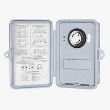 BN-LINK Pool Pump Timer Outdoor Timer Box, Heavy Duty 24Hr Programmable For Pool