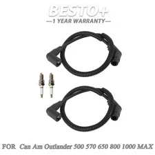 Spark Plug & Wire Cap 15in / 24.4in For Can Am Commander 800 2011 2014-2015 2017