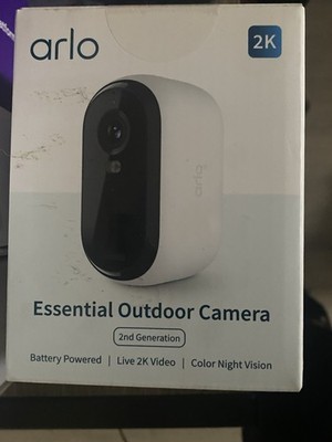 Arlo Essential In/ Outdoor Wireless Security 2nd Gen Spotlight Camera Sealed