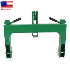 3000 LB Steel 3 Point Quick Hitch For Cat 1 & 2 Tractors W/ 2" Receiver Hitch