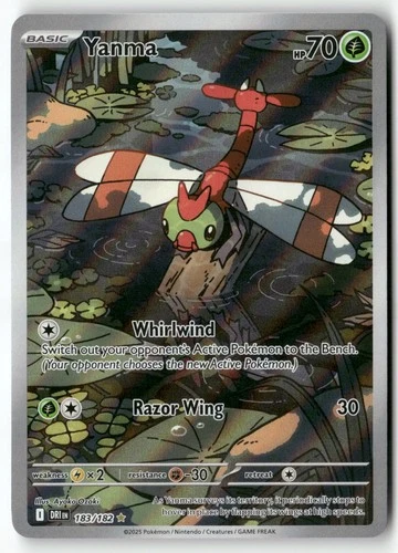 Yanma Illustration Rare SV10: Destined Rivals 183/182 NM