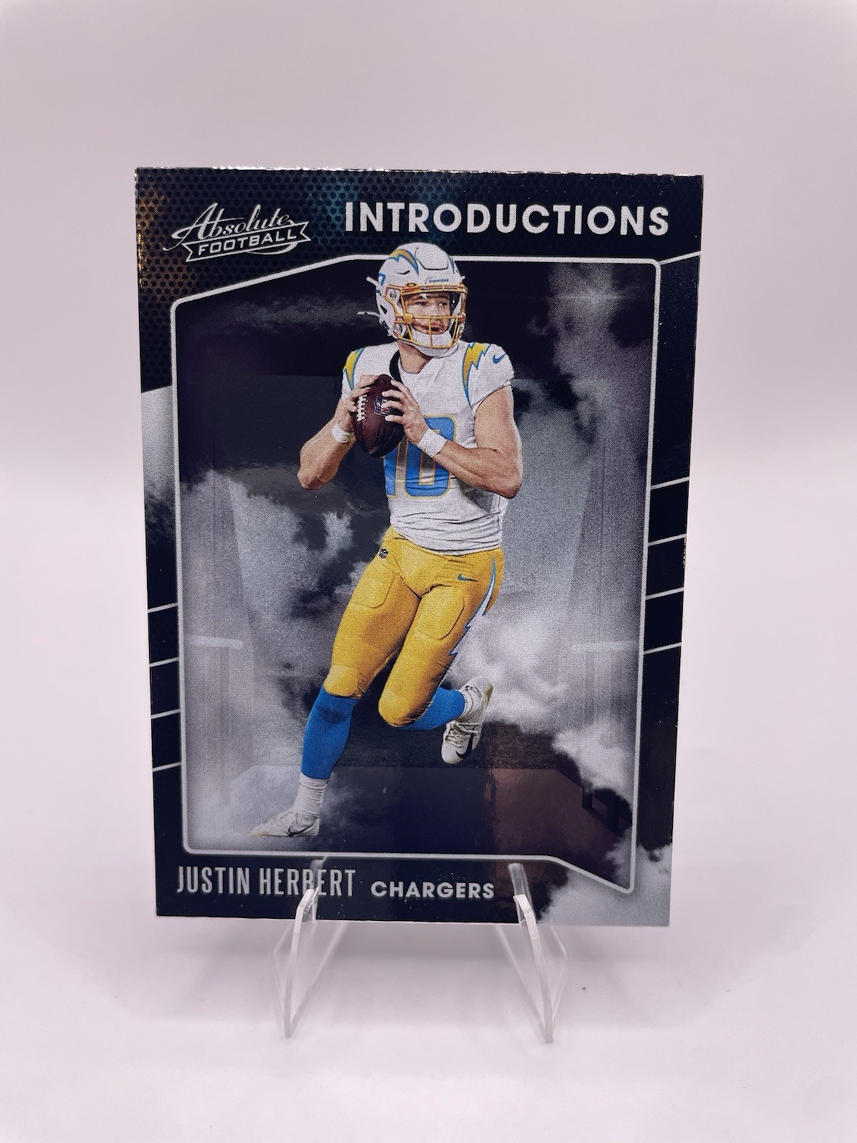 2020 Panini Absolute Justin Herbert Introductions RC #I-JH Los Angeles Chargers
