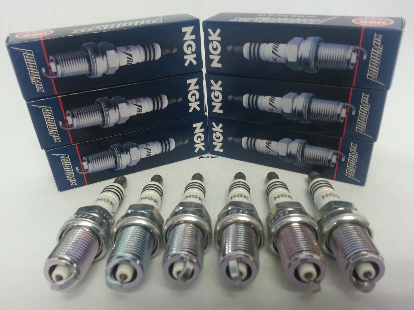 NGK BKR5EIX-11 Iridium Spark Plugs 6-pcs 5464 More Power More Spark Upgrade