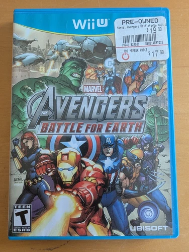 Marvel Avengers: Battle for Earth (Nintendo Wii U, 2012) Complete CIB Used