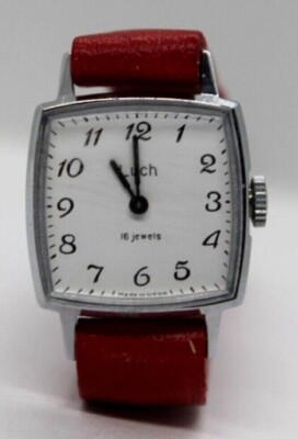 LUCH; mechanisch 16 Jewels; FUNKTIONIERT; ARMBAND (typisch) und OVP.