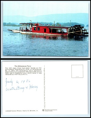 PENNSYLVANIA Postcard - The Millersburg Ferry L11
