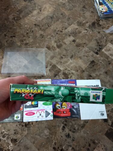 Mario Kart 64 (Nintendo 64, N64) Box, Manual, inserts non PC original Authentic - Picture 4 of 8