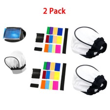 US 2 Packs Mini Soft Color Filter Flash Bounc...