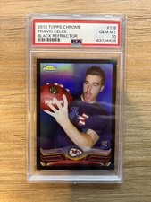 PSA 10 2013 Topps Chrome Travis Kelce Rookie Black Refractor /299