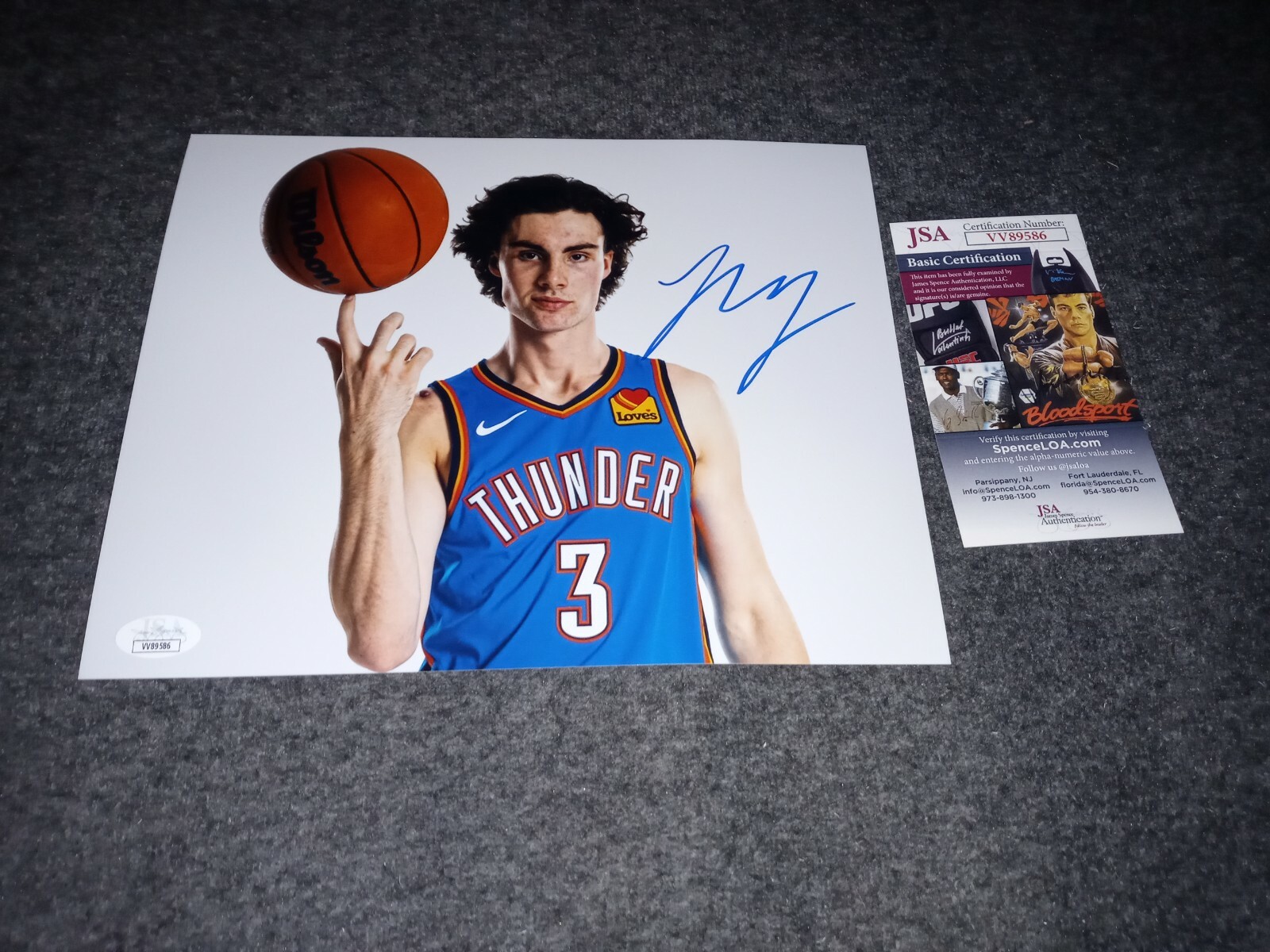 josh giddey Autographed Signed Oklahoma City Thunder 8x10 Jsa 