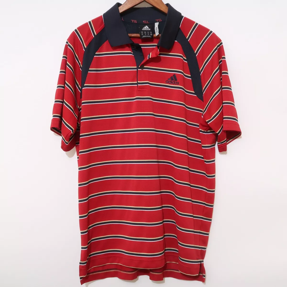 ADIDAS CLIMA COOL CLIMA 365 MEN&#039;S RED ATHLETIC S/S POLO SHIRT SIZE | eBay