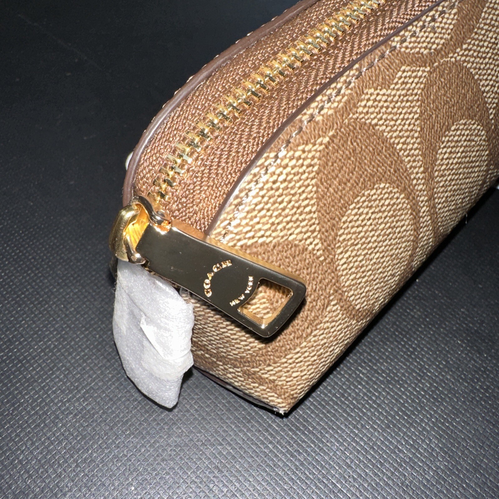 Coach Signature Khaki Notebook & Pencil Case